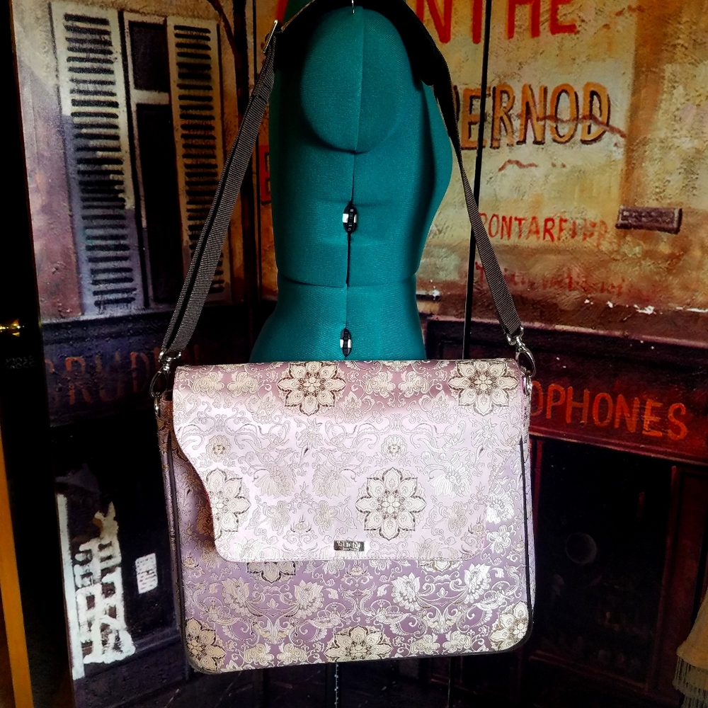 Abbi NY Silk Laptop messenger bag